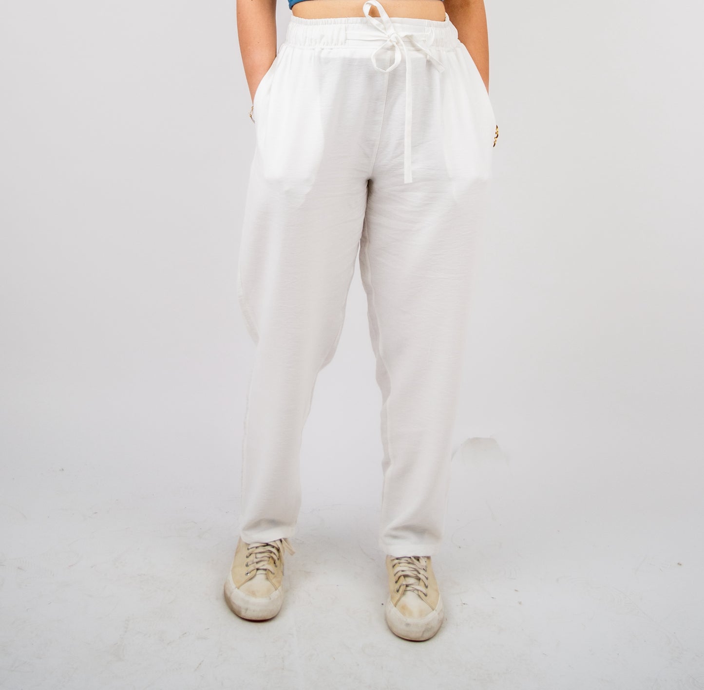 Creme Linen Trousers